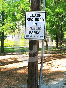 Leash Required in the Park