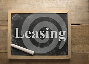 Leasing, Business Financial Words Quotes Concept