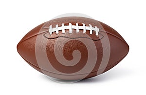 Leather American football ball