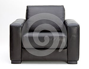 Leather arm chair