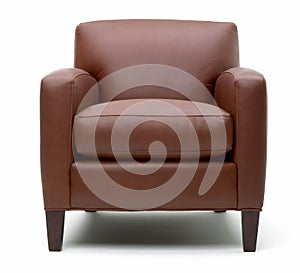 Leather arm chair