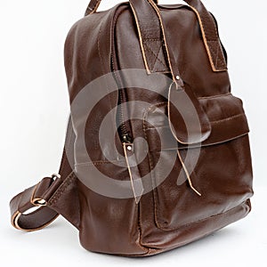 leather backpack