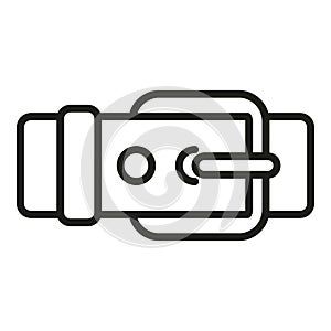 Leather belt icon outline vector. Craft decorative