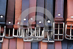 Leather belts photo