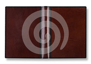 Leather book cover with spin