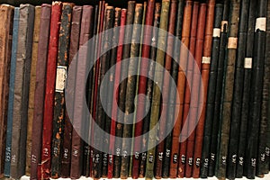 Leather bound company archives