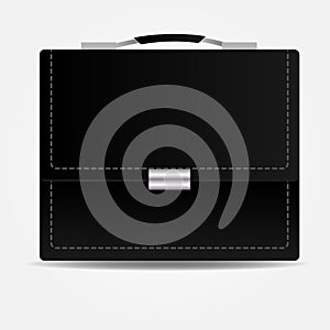 Leather brief case icon.Vector illustration
