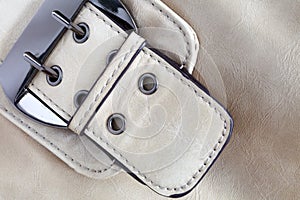 Leather briefcase buckle bag background