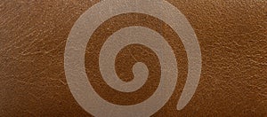 Leather brown background, leather material texture photo