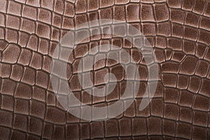 Leather brown embossed texture