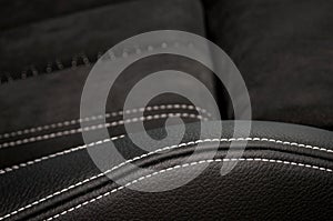 Leather car seat texture.