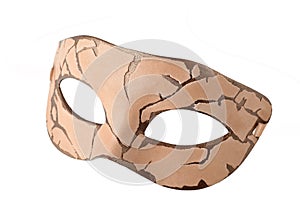 Leather Carnival half mask at Steampunk style