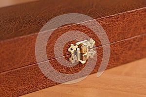 Leather closed box