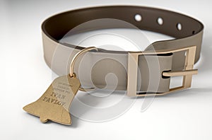 Leather Collar With Tag