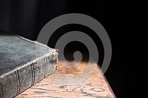 Leather covered bible