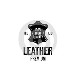 Leather craft logo icon design