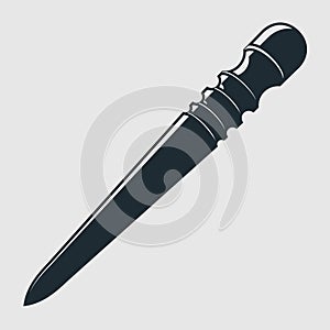 Leather Edge Burnisher. Vector