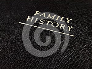 Leather Family History Book