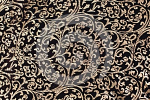 Leather floral pattern background