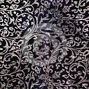 Leather floral pattern background