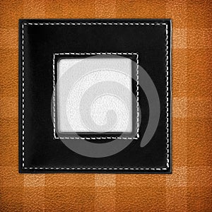 Leather frame background