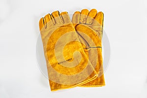 Piel guantes soldadura 