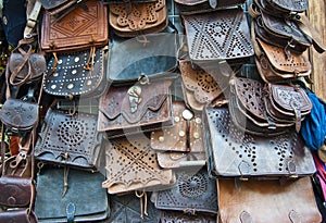 Leather handbags