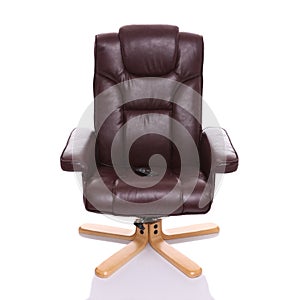 Leather heated recliner chair photo