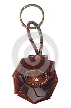 Leather key chain