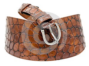 Leather ladies belt