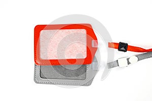 Leather luggage tags labels