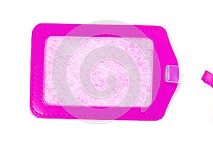 Leather luggage tags labels