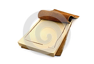 Leather notepad