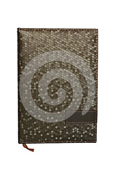 Leather Notepad isolated