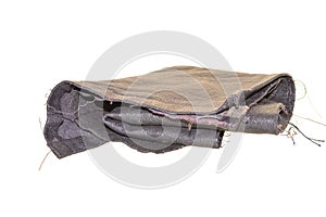 leather patch isolated on white background