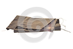 leather patch isolated on white background