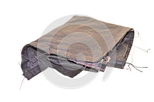 leather patch isolated on white background