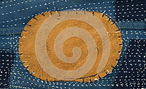 Leather patchwork textile pattern