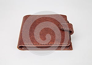 Leather purse/wallet in brown, real leather