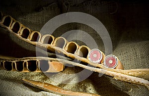 Leather shotgun cartridge belt