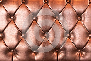 Leather Sofa Texture Seamless Background, rose gold Leathers Upholstery Pattern photo