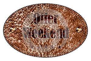 Leather Tag - Offer Weekend