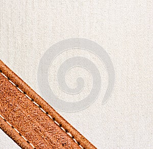 Leather and textile background