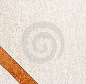 Leather and textile background