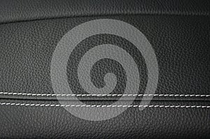 Leather texture background. Car interior.