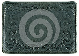 Leather texture with pattern frame