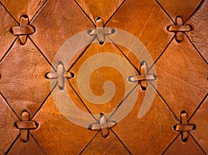 Leather texture with selvage