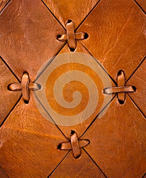 Leather texture with selvage