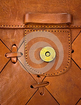 Leather texture with selvage