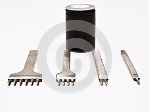 Leather working tools.